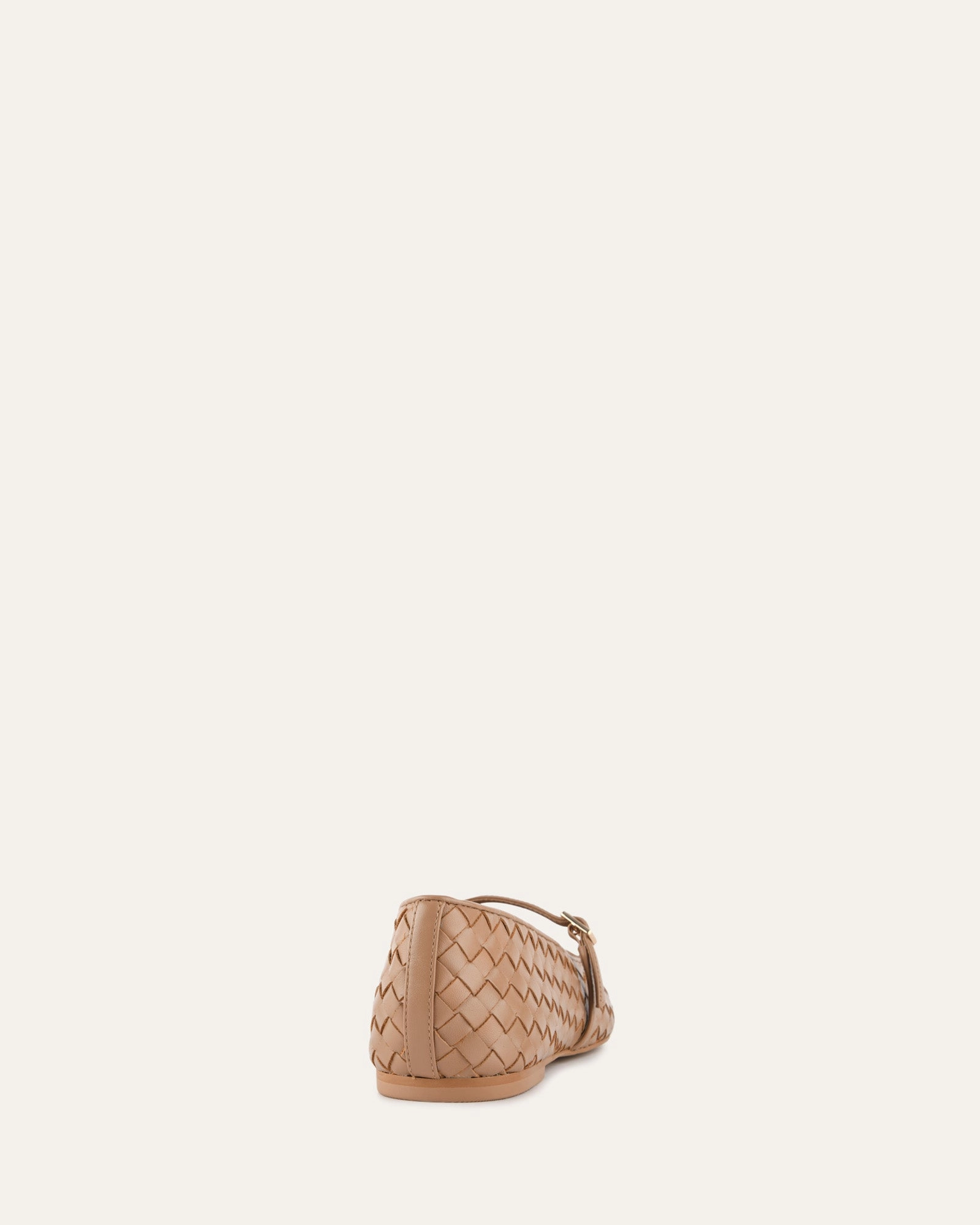 City State Sailor Ballet Flats Tan Leather