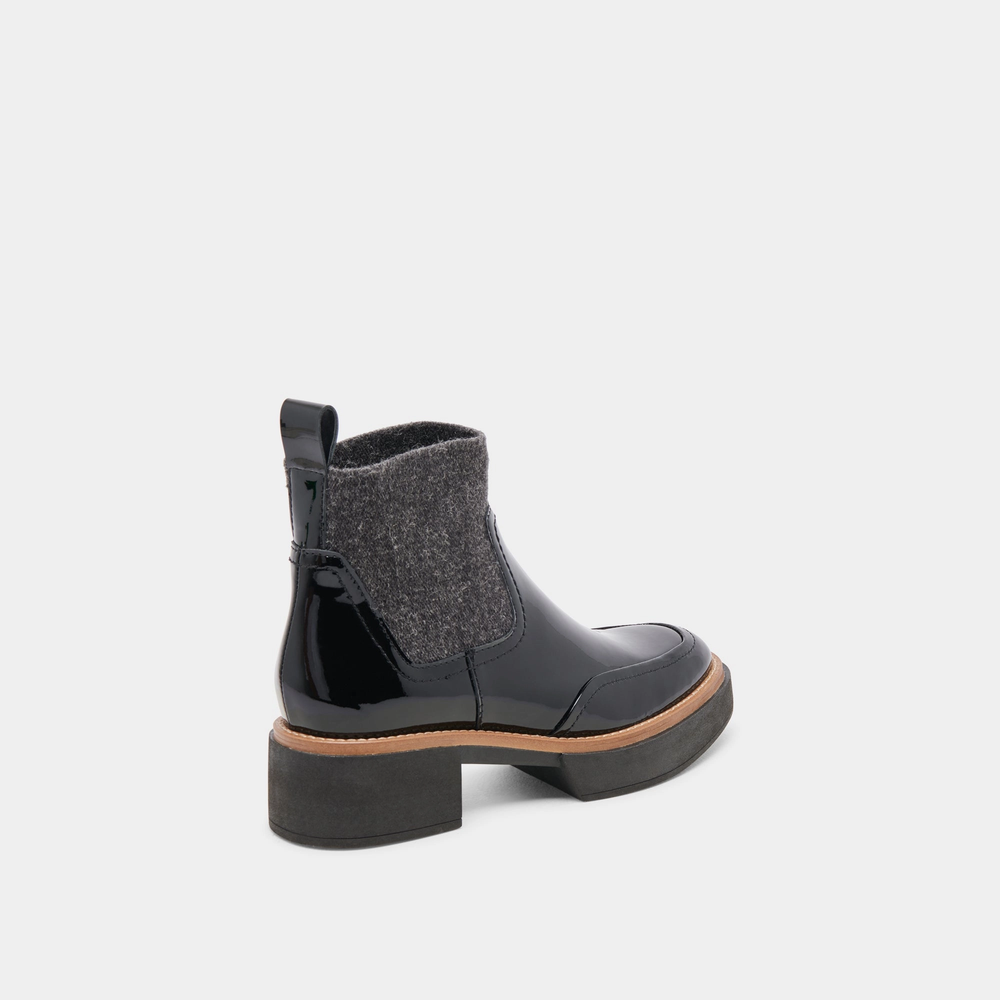New Wave Fit Everyday Ready Saline H2O Wide Booties Midnight Crinkle Patent