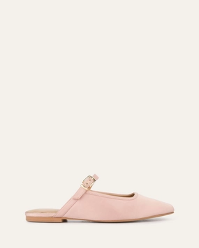 Sammy Dress Flats Blush Satin Quiet Fit