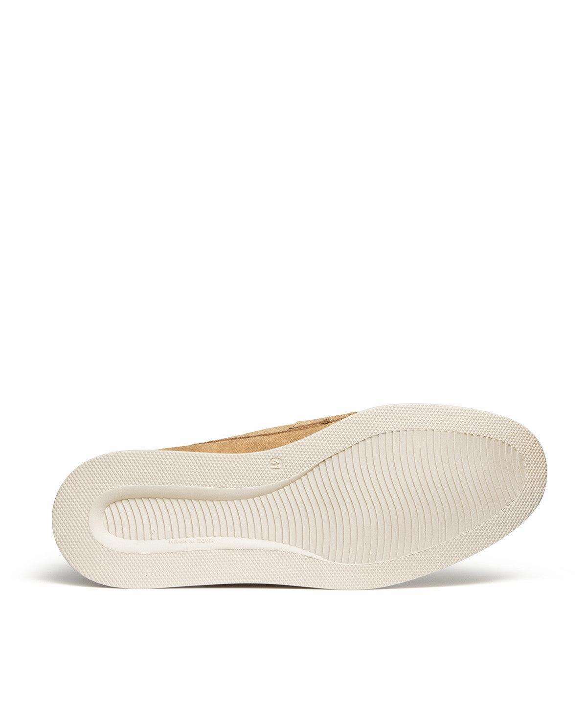 Wear With Intent Edge In Motion Acapulco Moccasin In Sand Calfskin Suede