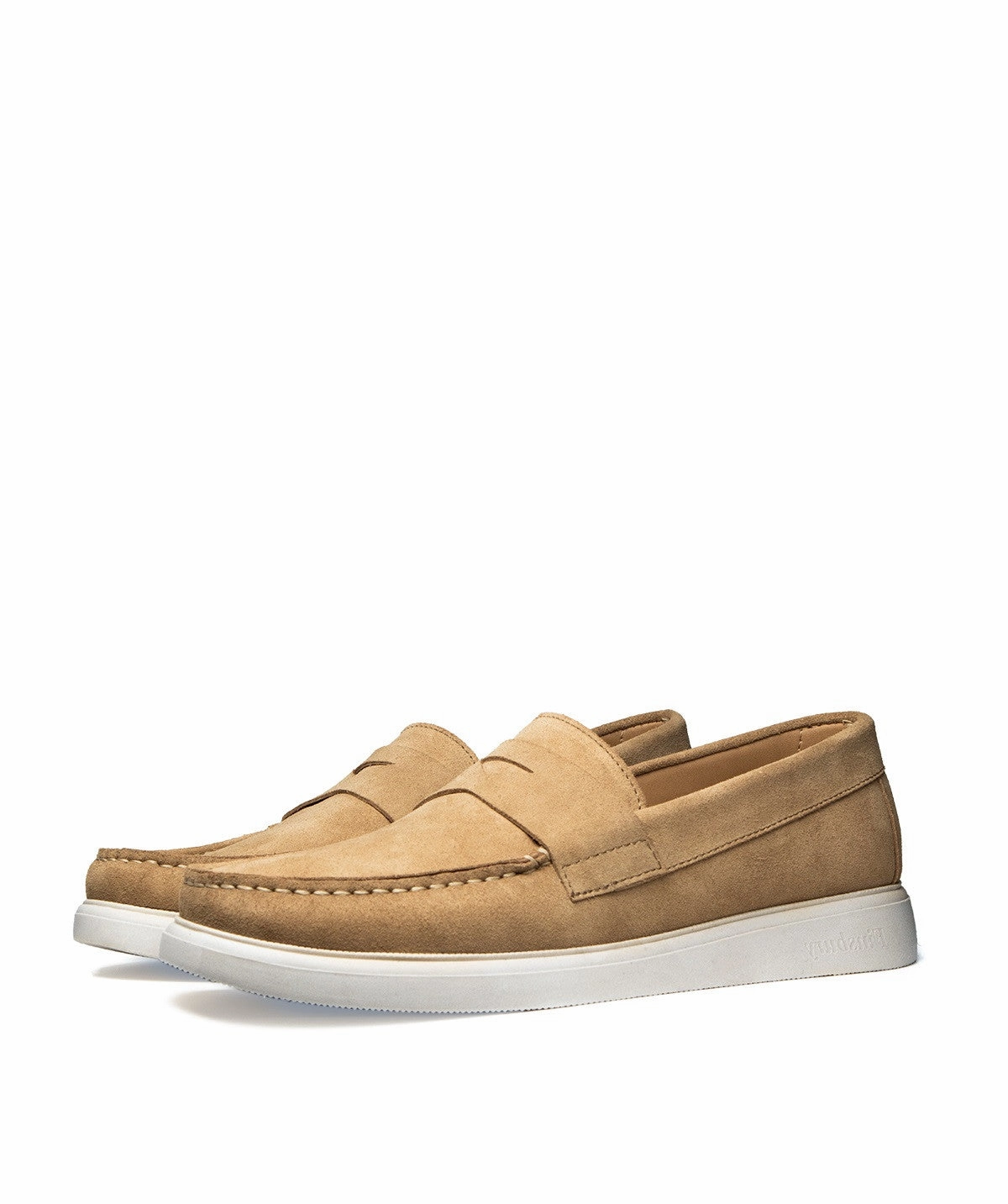 Acapulco Moccasin In Sand Calfskin Suede Calm In Motionwear Uncomplicated Fit