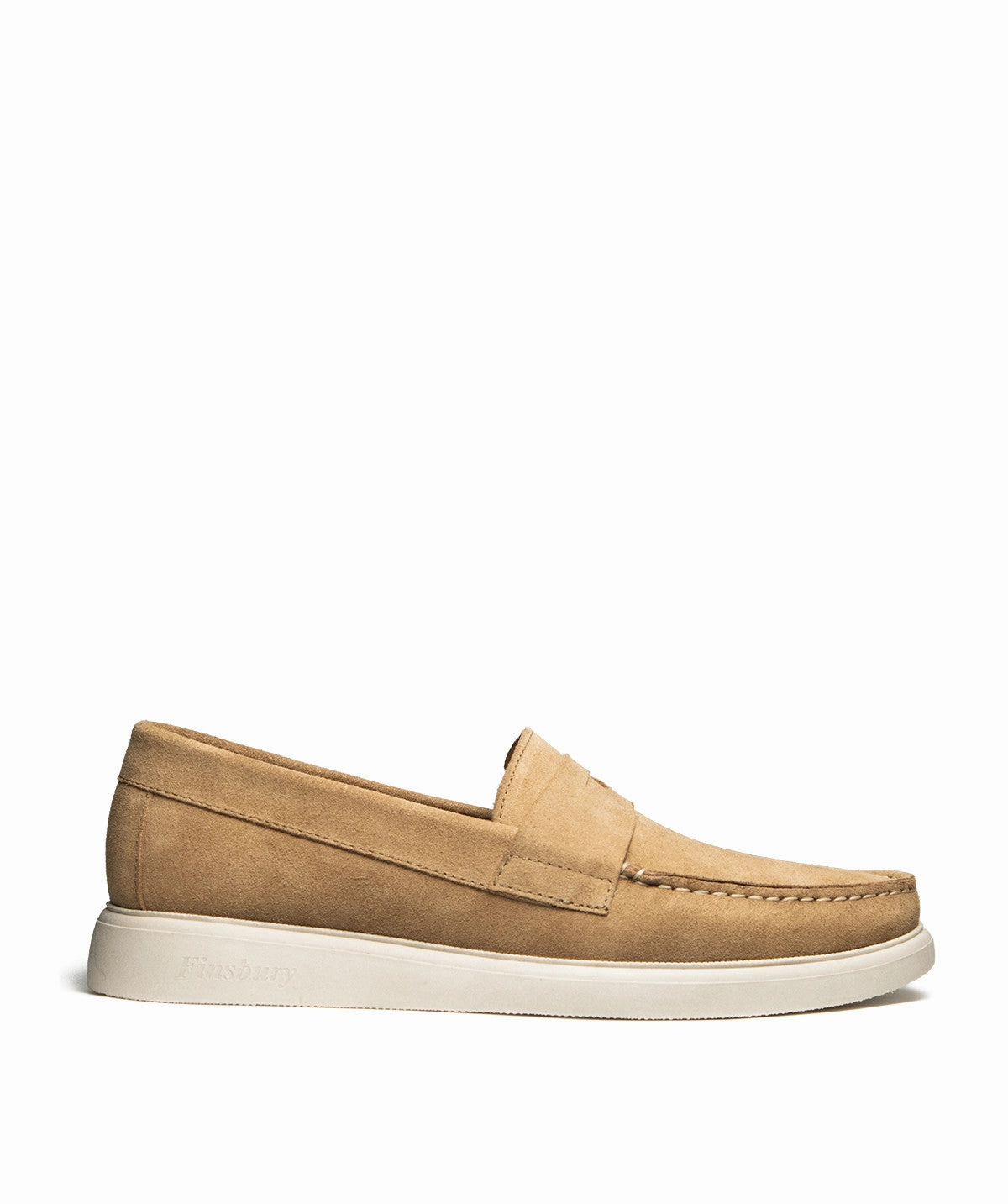 Acapulco Moccasin In Sand Calfskin Suede Easy Fit System