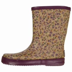 Versatility Matters Wheat Rubber Boots Alpha Lilac Flowers