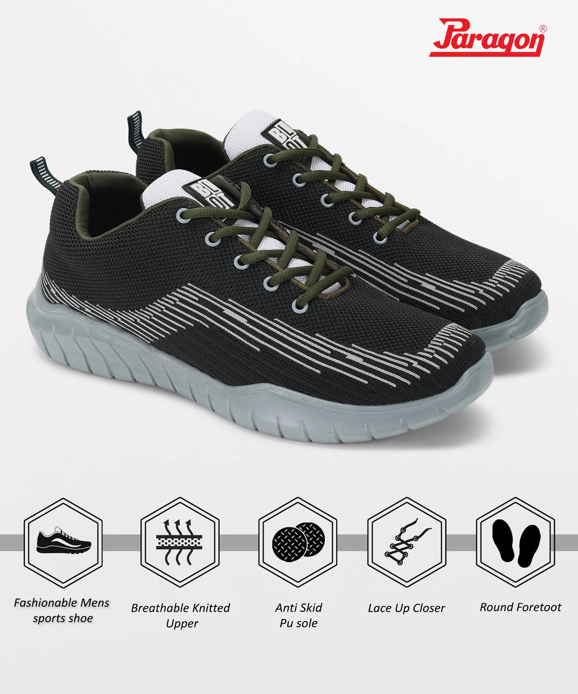 Paragon Puk1229G Men Casual Shoes | Stylish Walking Outdoor Shoes | Daily & Occasion Wear | Smart & Trendy | Comfortable Cushioned Soles Clean-Life Gear Your Everyday Edge