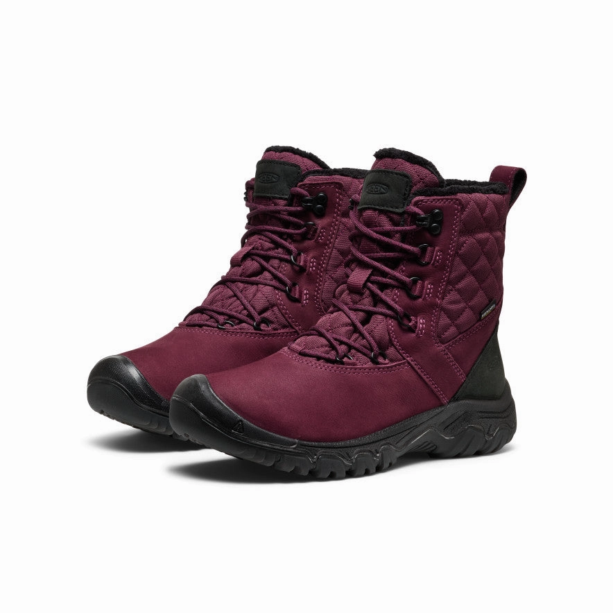 Women'S Greta Ii Waterproof Boot  |  Fig/Black New Urbanism Sleek Presence