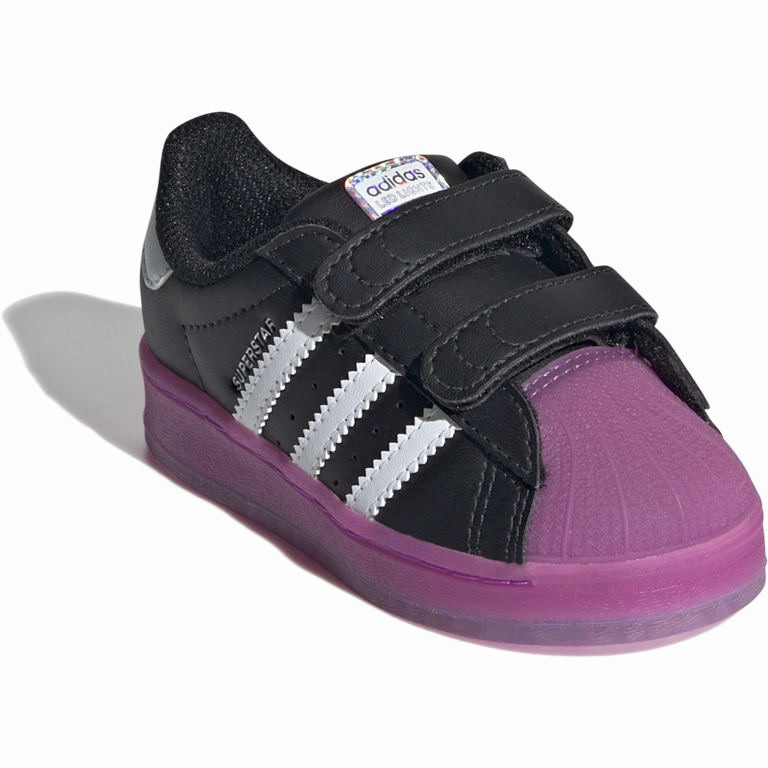 Adidas Originals Core Black / Purple Burst / Cloud White Superstar Led Lights Cf I Sneakers Tailored Utility City-Layered