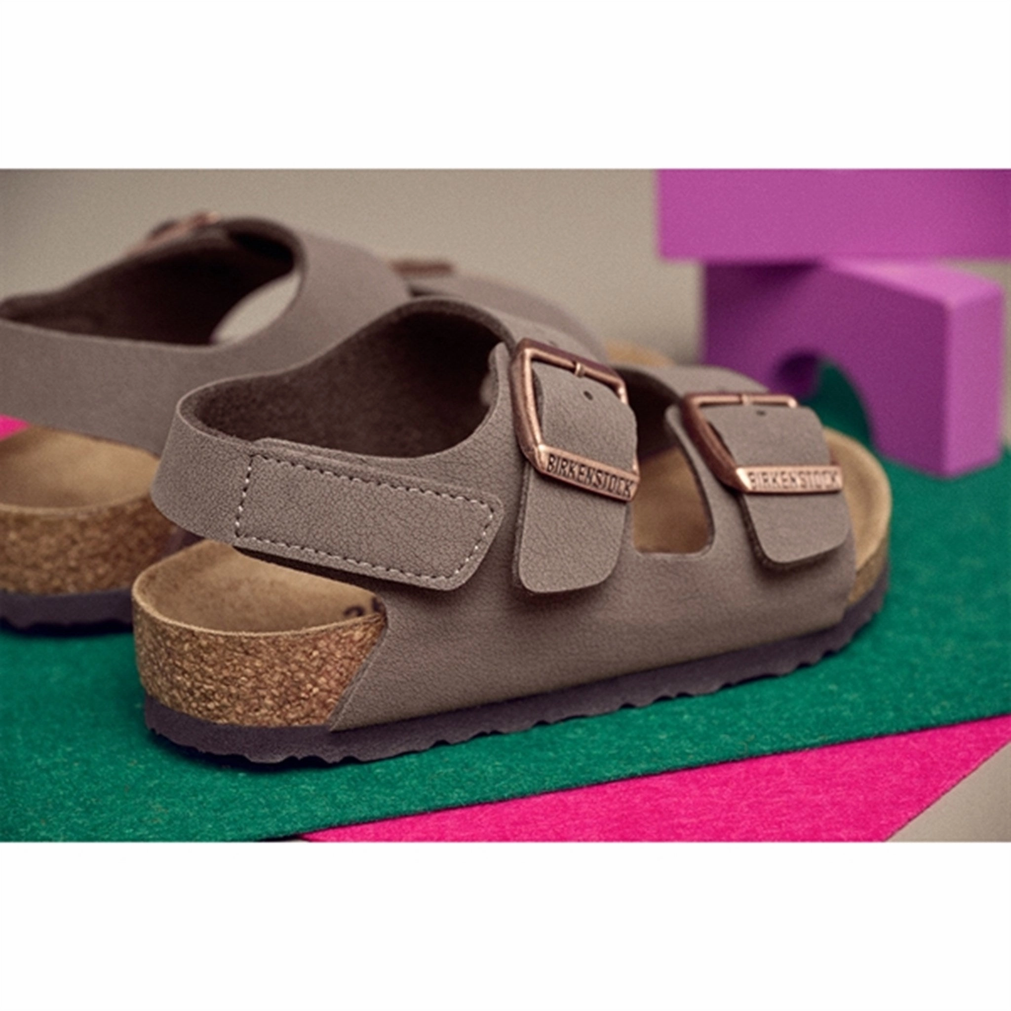 Quiet Design Birkenstock Milano Hl Kids Mocha Sandals