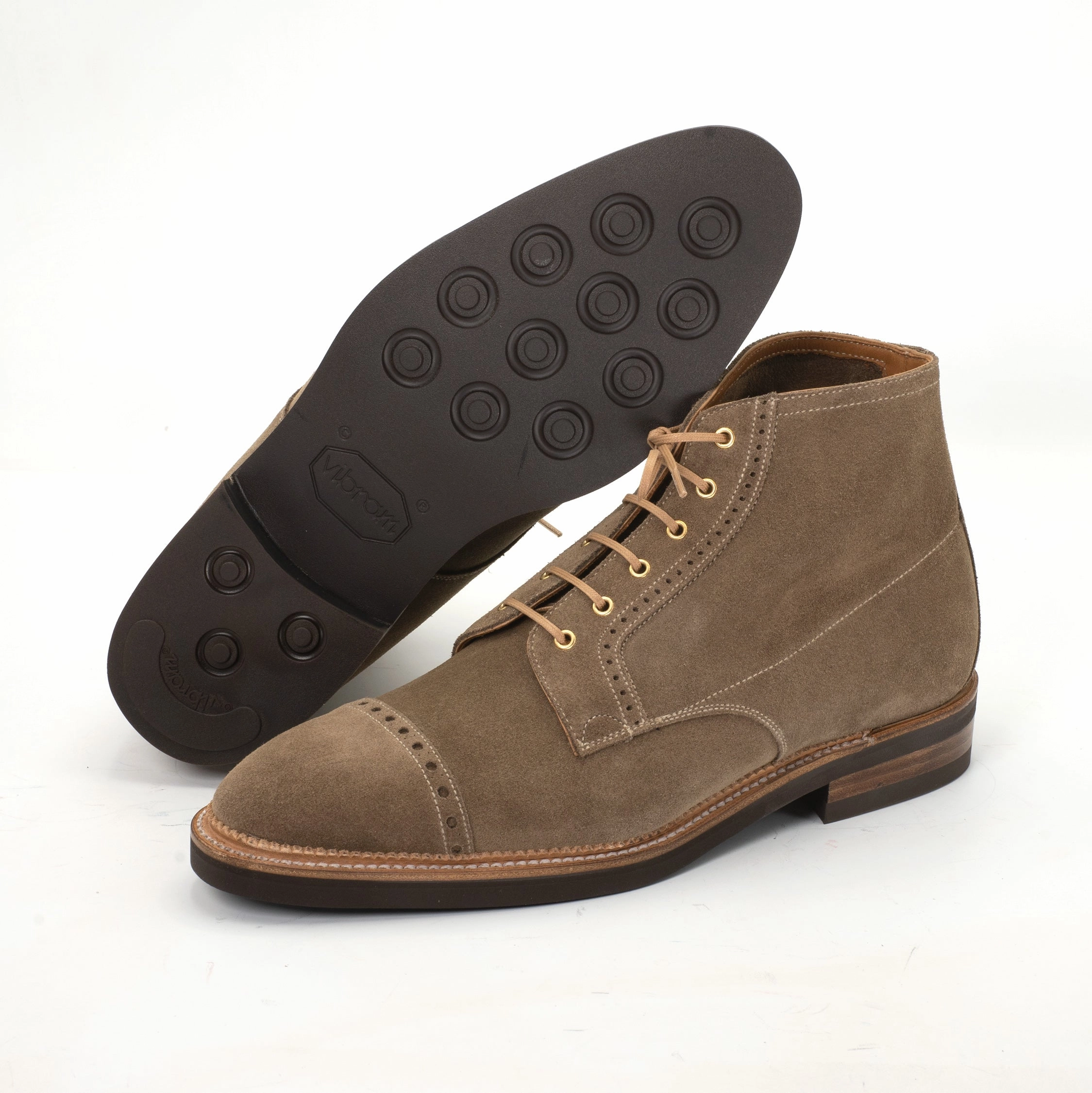Fresh Expression Brossa Derby Boot Mto - Taupe Valentine Suede