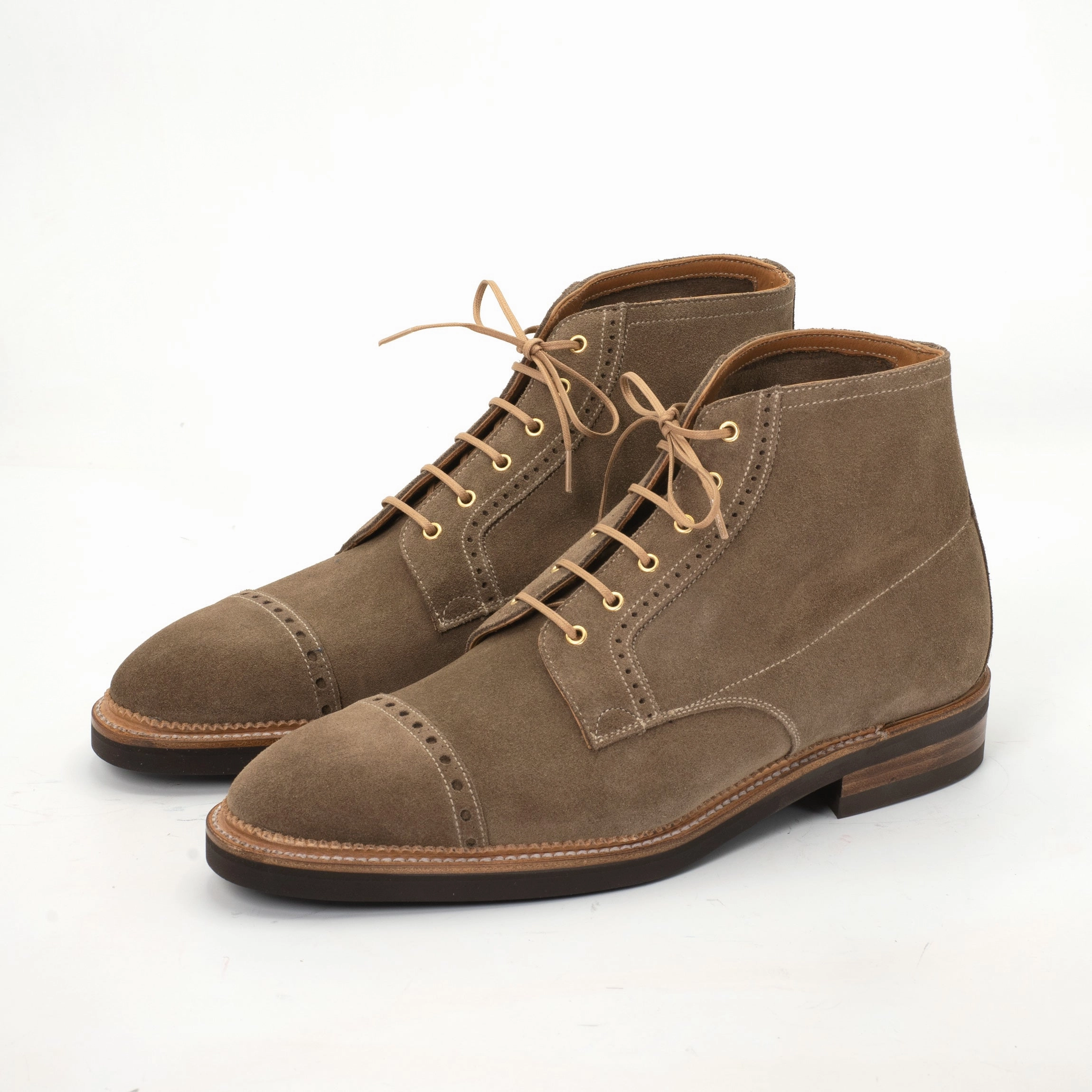Brossa Derby Boot Mto - Taupe Valentine Suede Refined Presence Modern Momentum