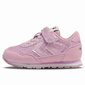 Wear With Intent Hummel Reflex Glitter Infant Sneakers Lavender Frost