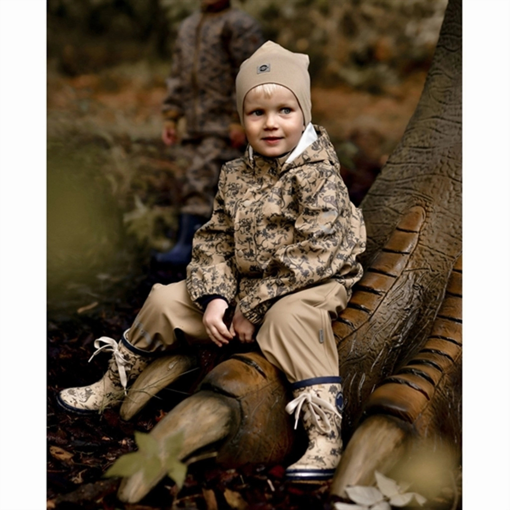 Mikk-Line Rubber Boots Print Olive Gray Core Rhythm Crafted Pulse