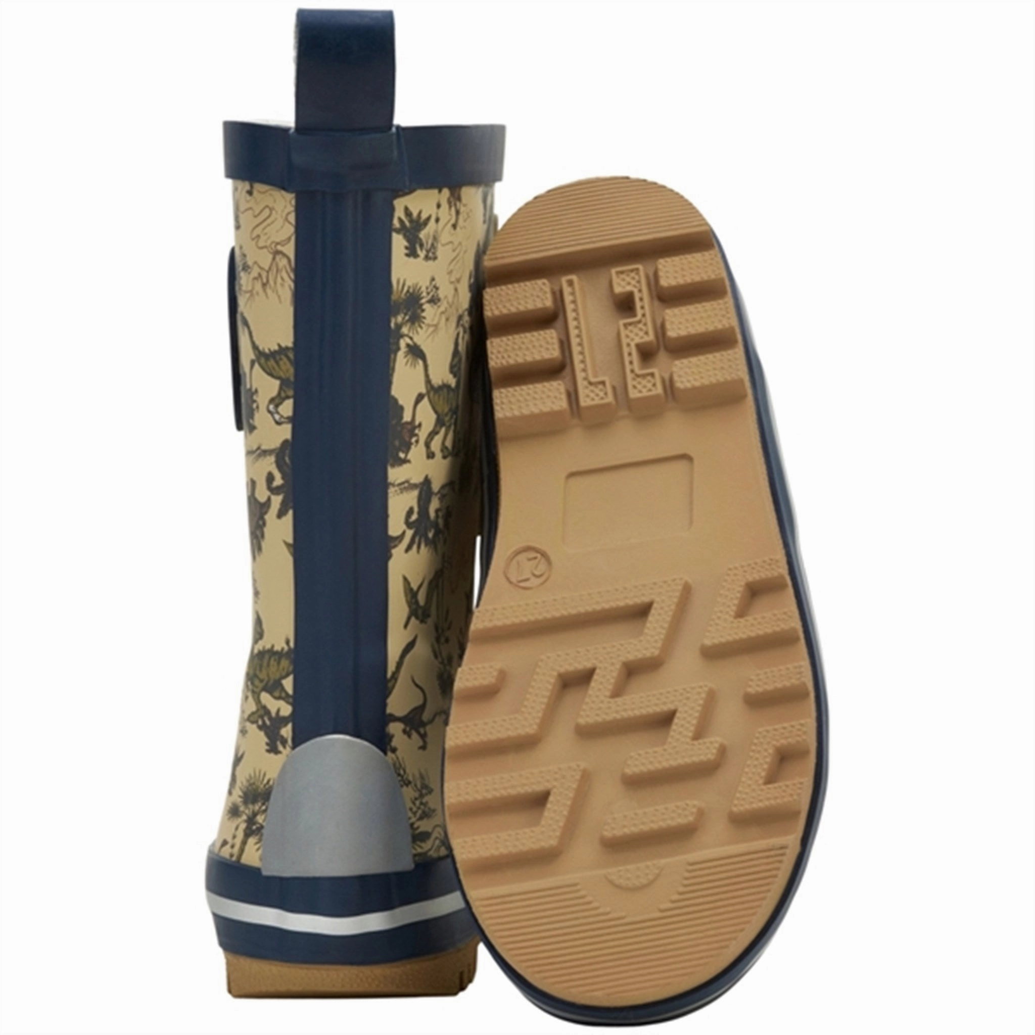 Daily Essentials Mikk-Line Rubber Boots Print Olive Gray