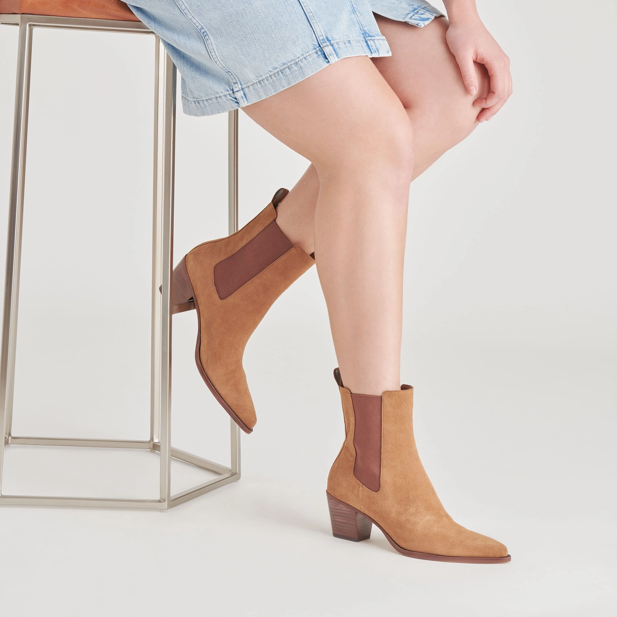 Shadie H2O Booties Brown Suede Rhythmic Comfort Everyday Dynamism