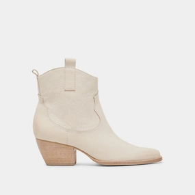 Shania Booties Ivory Nubuck Performance Meets Style