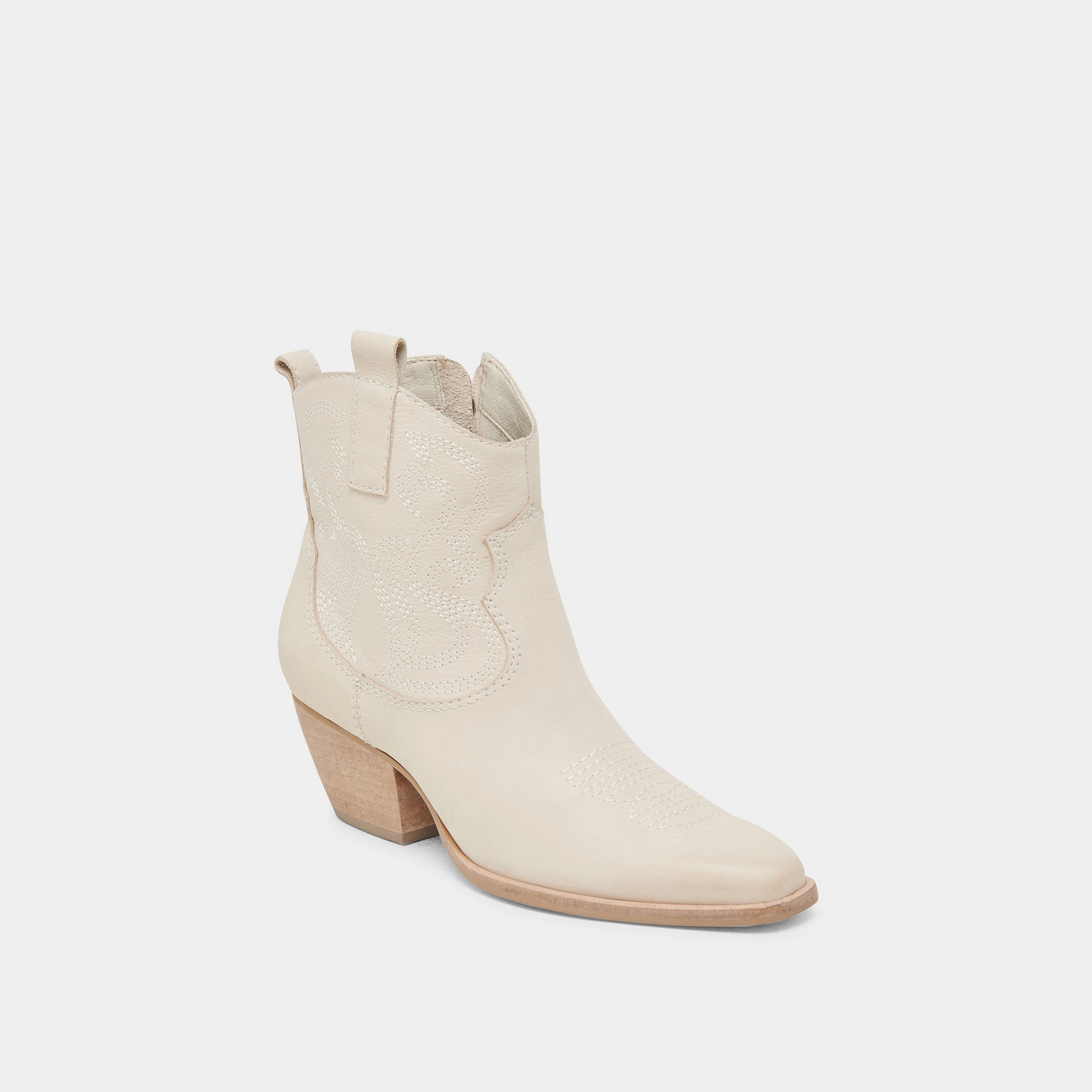 Shania Booties Ivory Nubuck Season-Neutral Lifestyle Rhythm