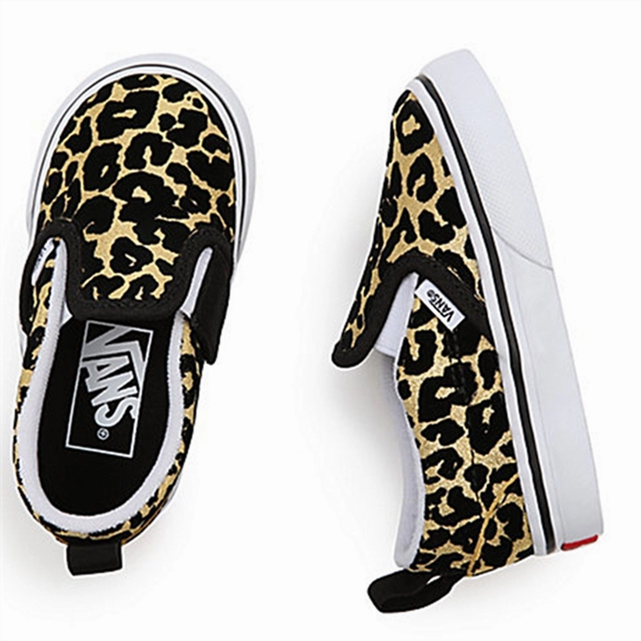 Vans Td Slip-On V Sneakers Flocked Leopard Black/True White Everyday Motionwear