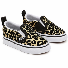 Vans Td Slip-On V Sneakers Flocked Leopard Black/True White Designed To Flex