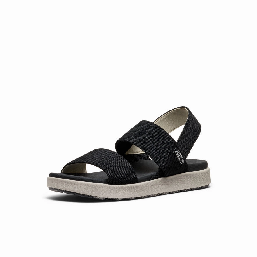 Quiet Performance Comfort-Driven Women'S Elle Backstrap Sandal Wide  |  Black