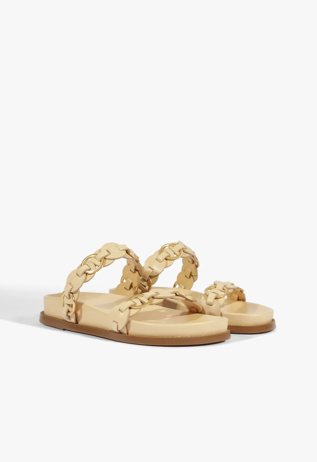 Feel-Based Fashion Everyday Armor Selina Beige Leather Sporty Sandal