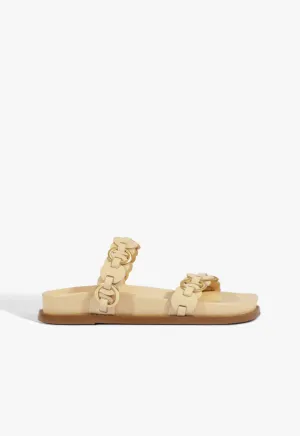Urban Layering Go Further Selina Beige Leather Sporty Sandal