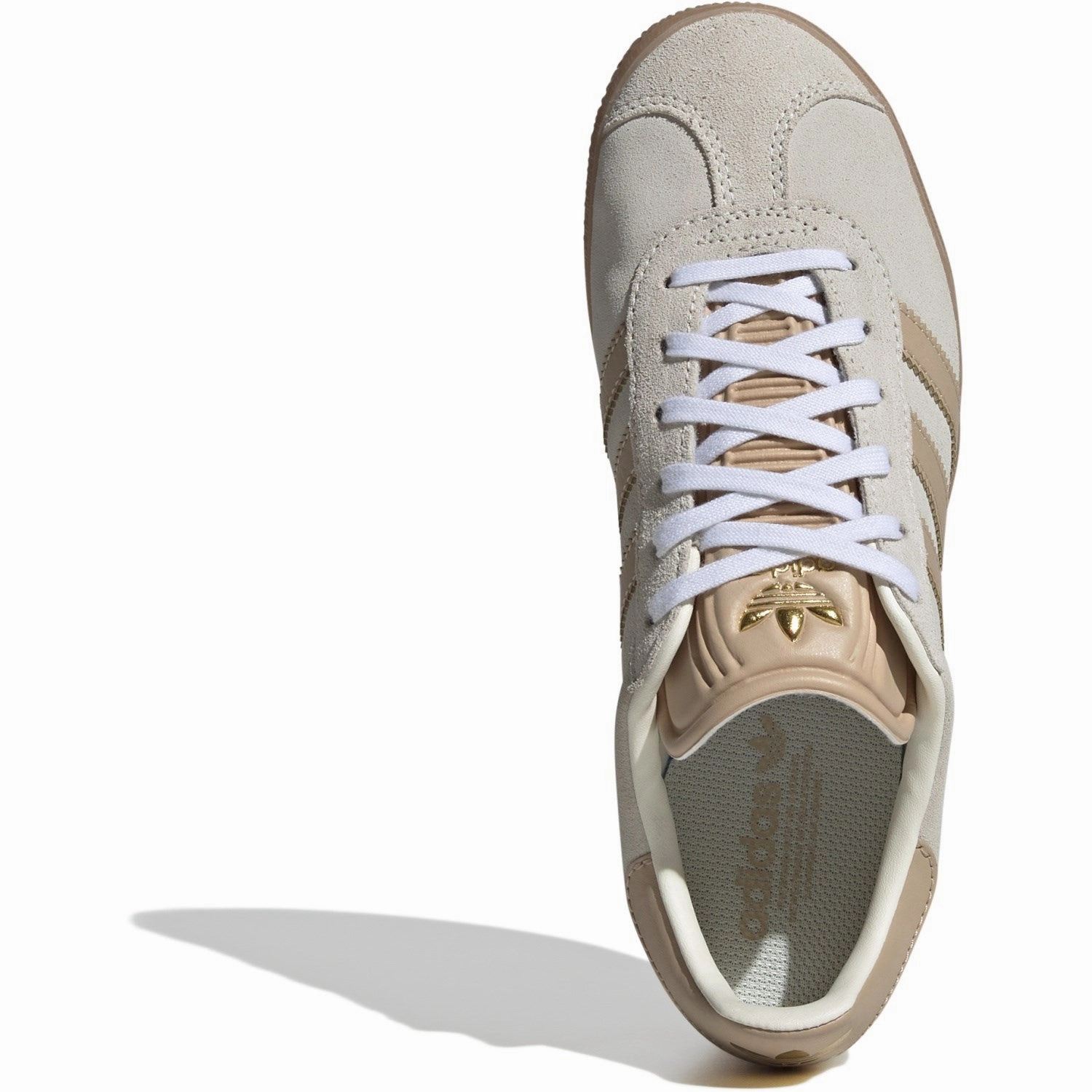 Adidas Originals Cream White/Magic Beige/Gum 3 Gazelle J Sneakers Move Clean The Feel Factor
