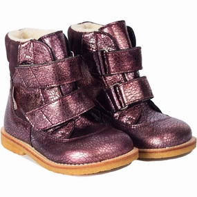 Angulus Sunset/Dusty Aubergine Tex Boot With Velcro Closure Quiet Boldness