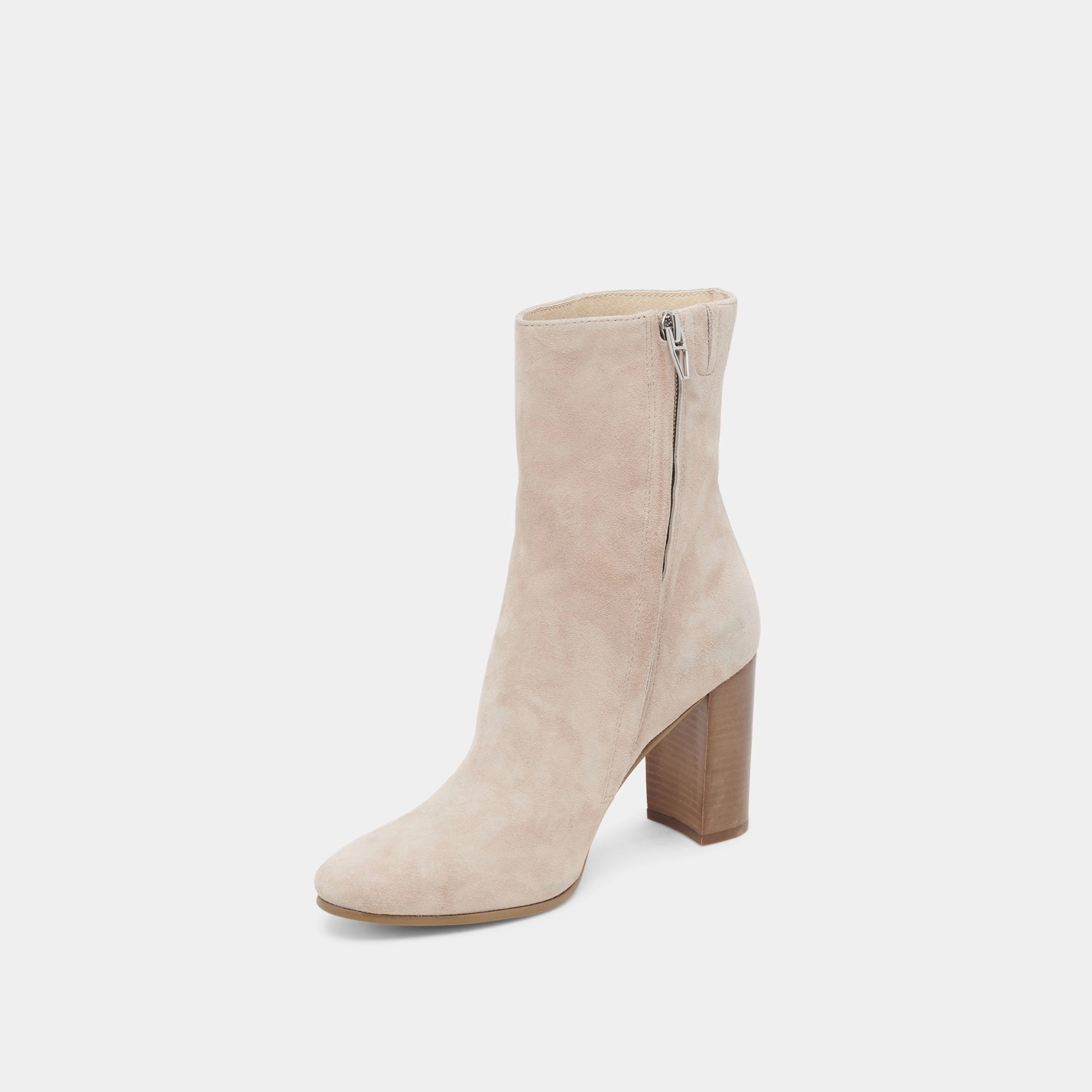 Suzy Booties Taupe Suede Refined Tone Live In Motion