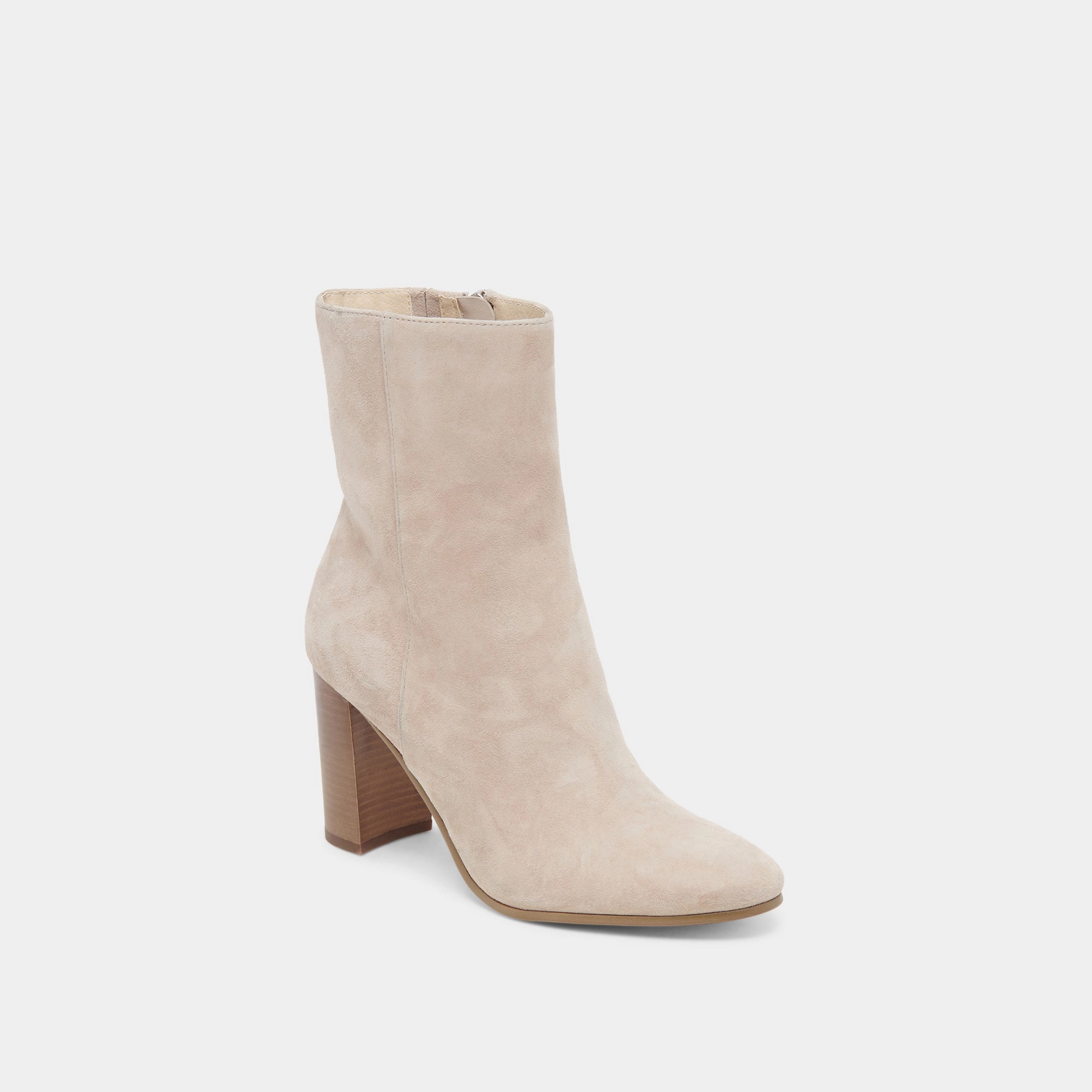 Suzy Booties Taupe Suede Elevated Simplicity