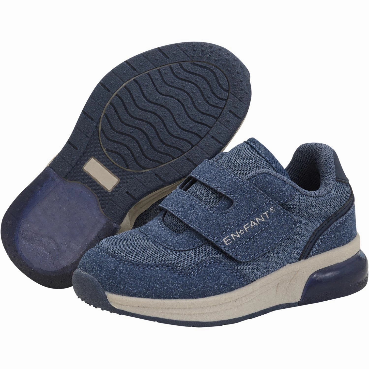 En Fant Vintage Indigo Sneakers Velcro W. Light Pure Daywear Ease-Ready