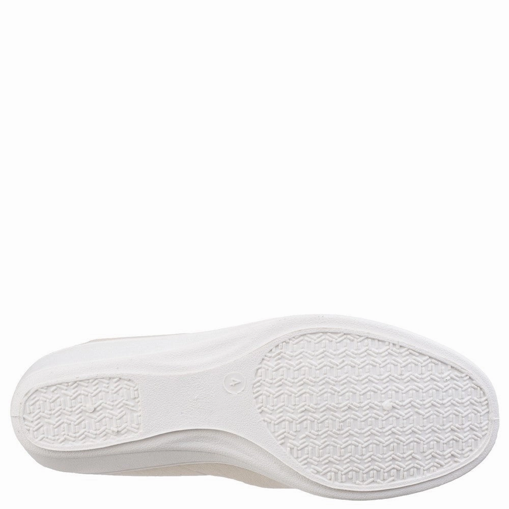 Progressive Living Comfort In Layers Mirak Bessie Twin Gusset Canvas Slip On Shoe