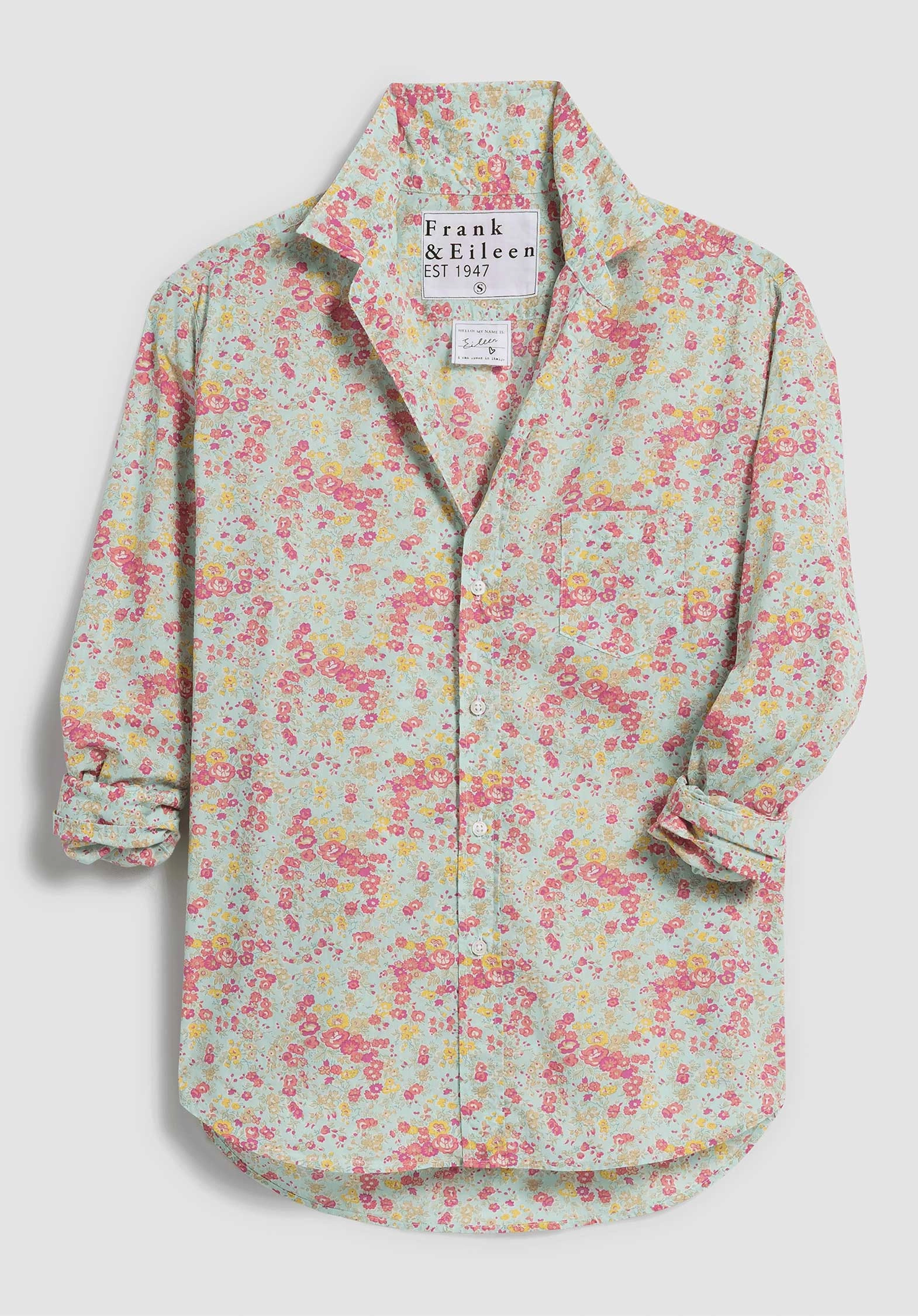 Shirt Eileen Eileen It Co Pink-Seafoam-Floral