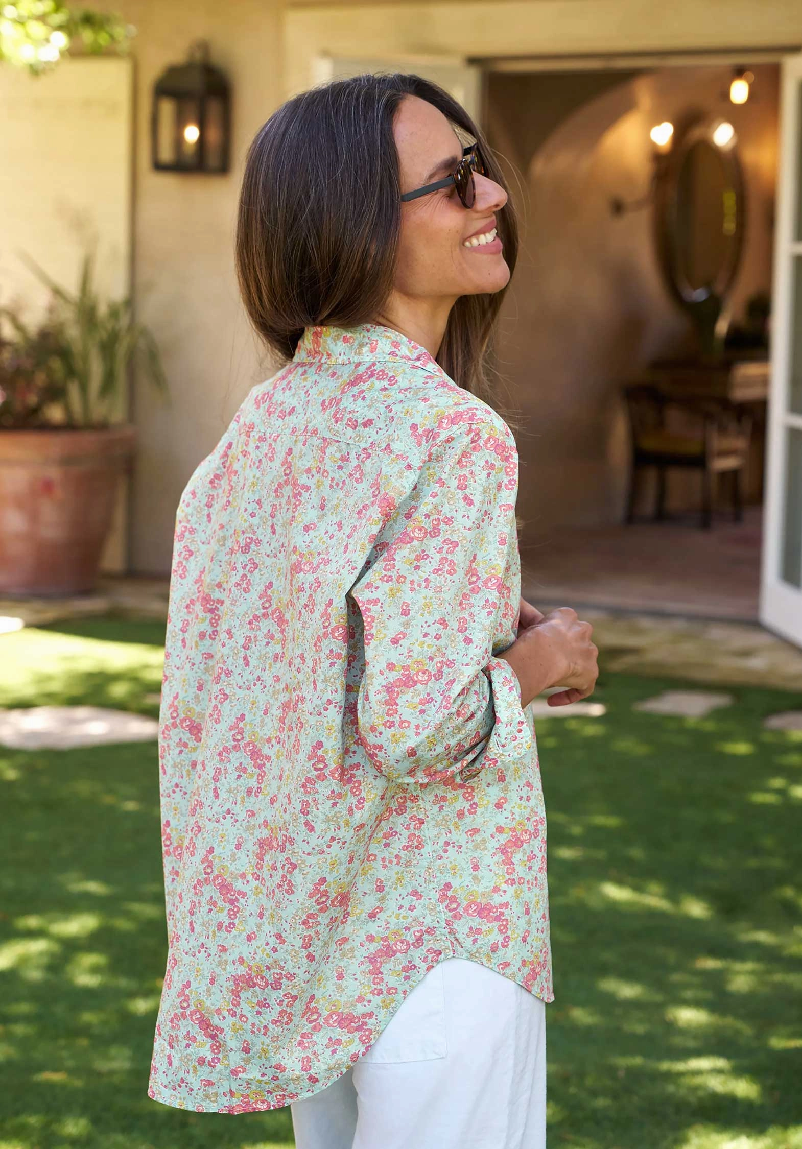 Shirt Eileen Eileen It Co Pink-Seafoam-Floral