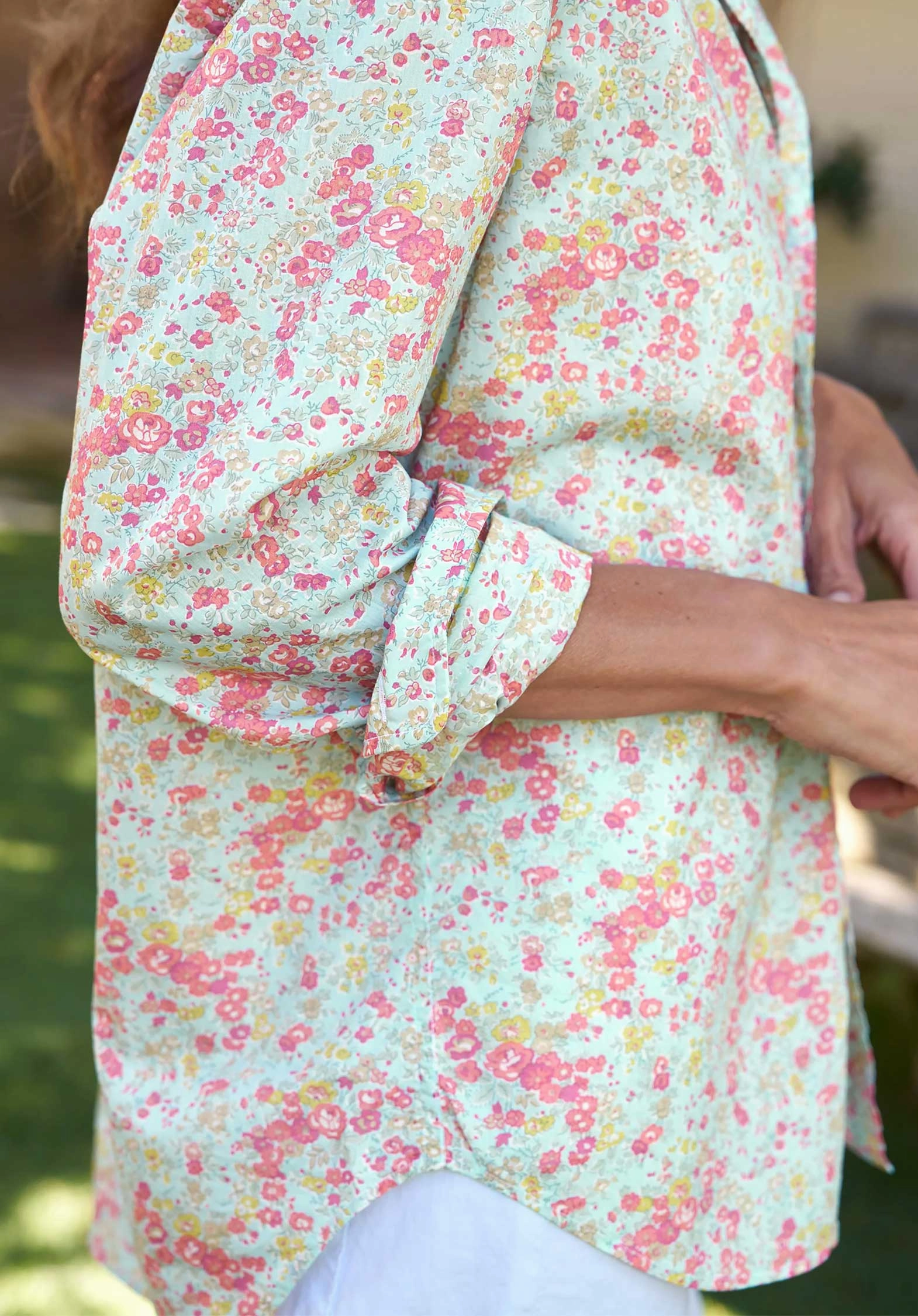 Shirt Eileen Eileen It Co Pink-Seafoam-Floral