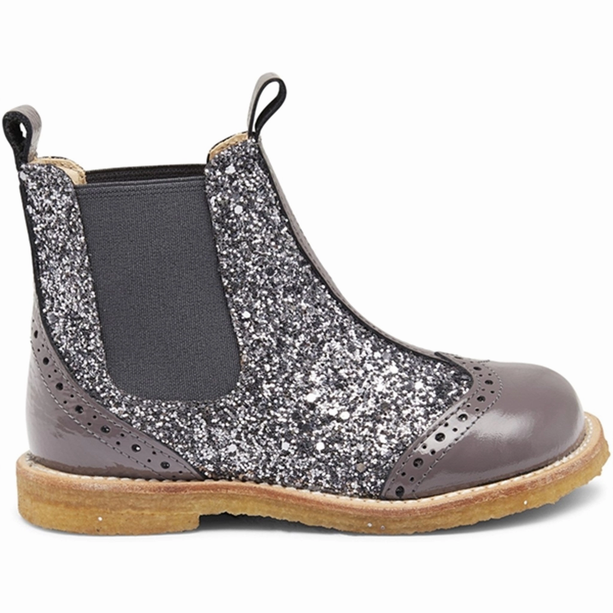 Angulus Chelsea Boots With Glitter Lavender/Dusty Lavender/Elastic Engineered Simplicity