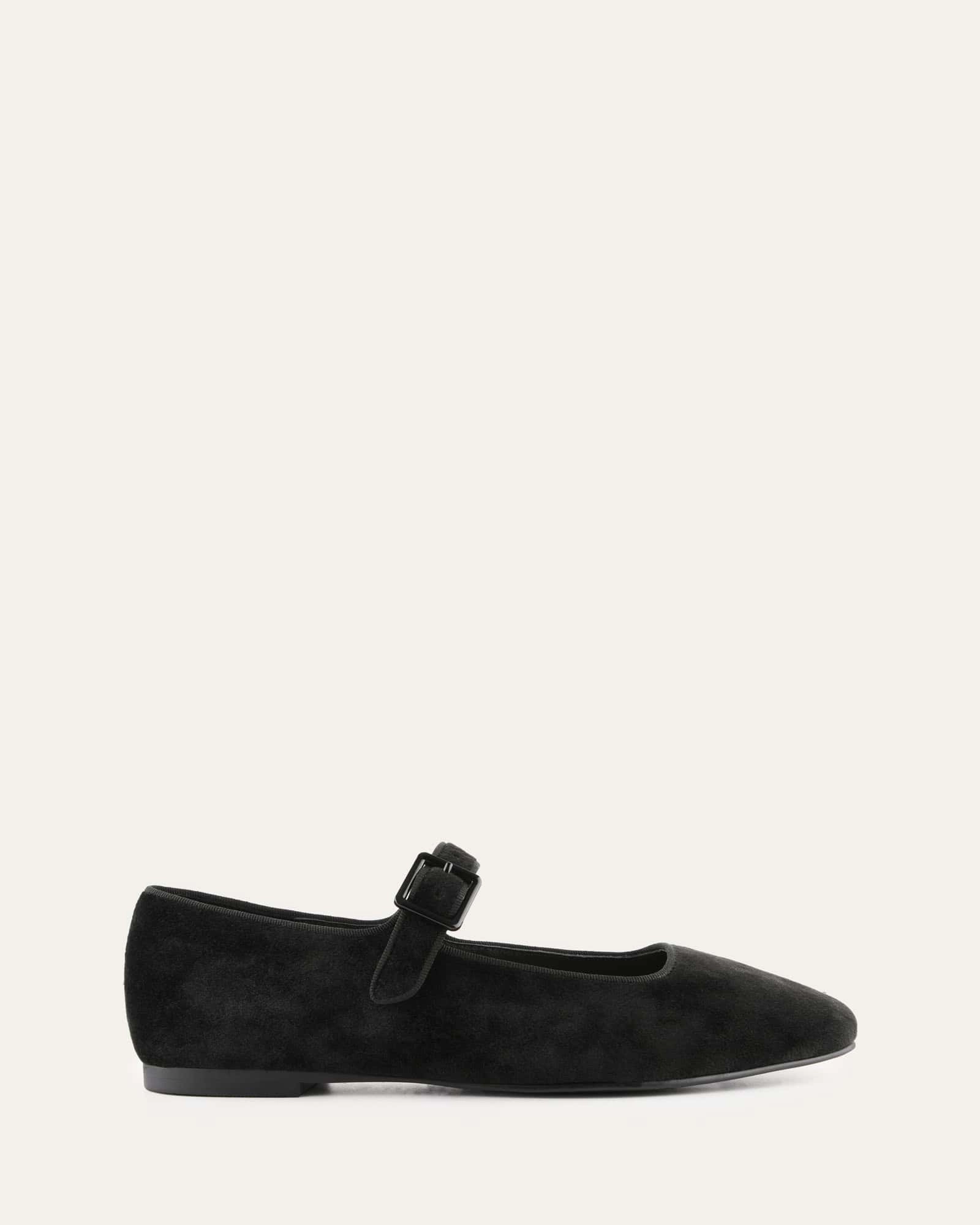 Serafina Casual Flats Black Velvet Pure Rhythm Simplify Your Day