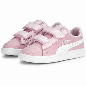 Everyday Armor Go-Easy Gear Puma Smash V2 Glitz Glam V Inf Pearl Pink-White Sneakers