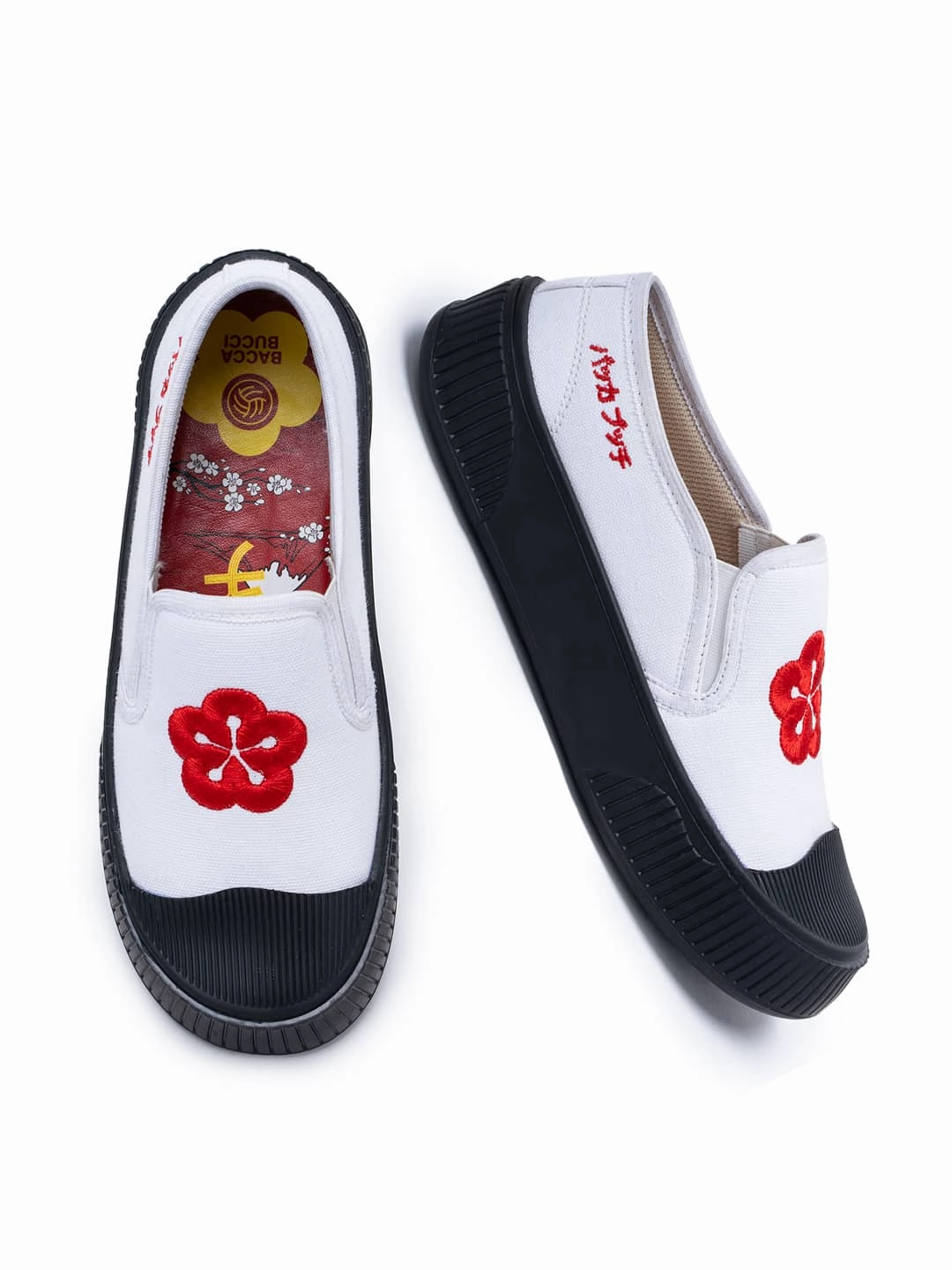 Bacca Bucci Kawaii Sakura Slip-On Sneakers Clean Energy New Wave Fit