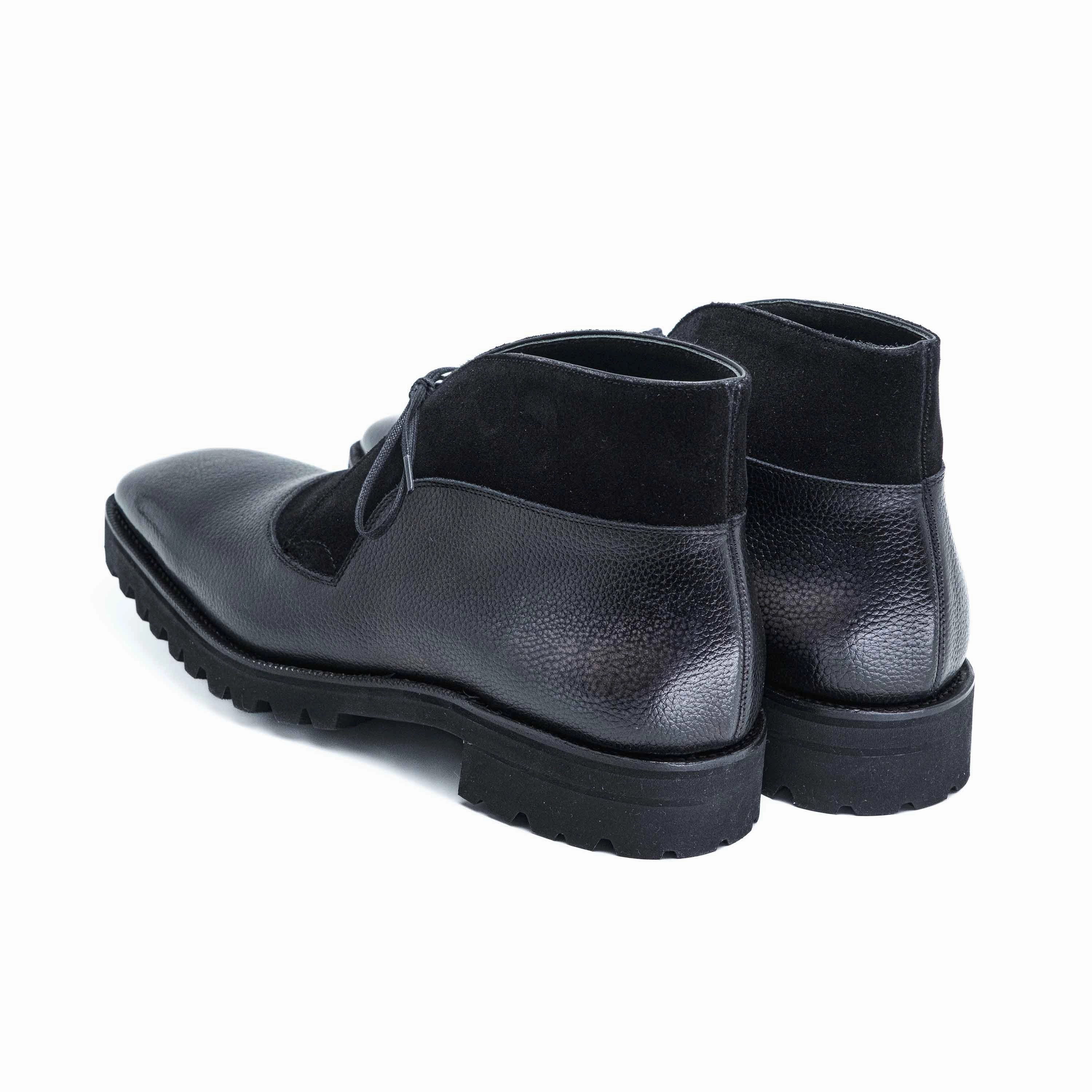Boulevardier Chukka Boot Mto - Black & Grey Modern Rhythm