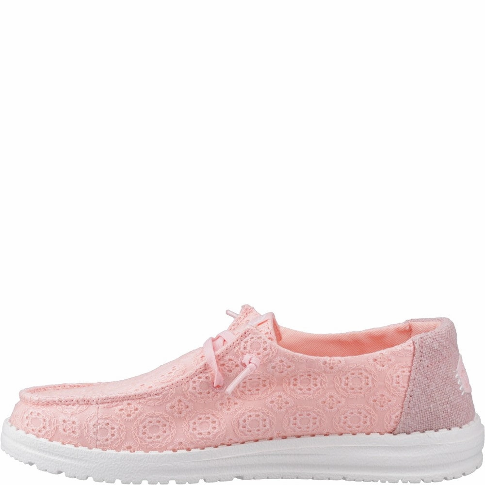 Heydude Wendy Eyelet Lace Shoes Open Utility Your Daily Layer
