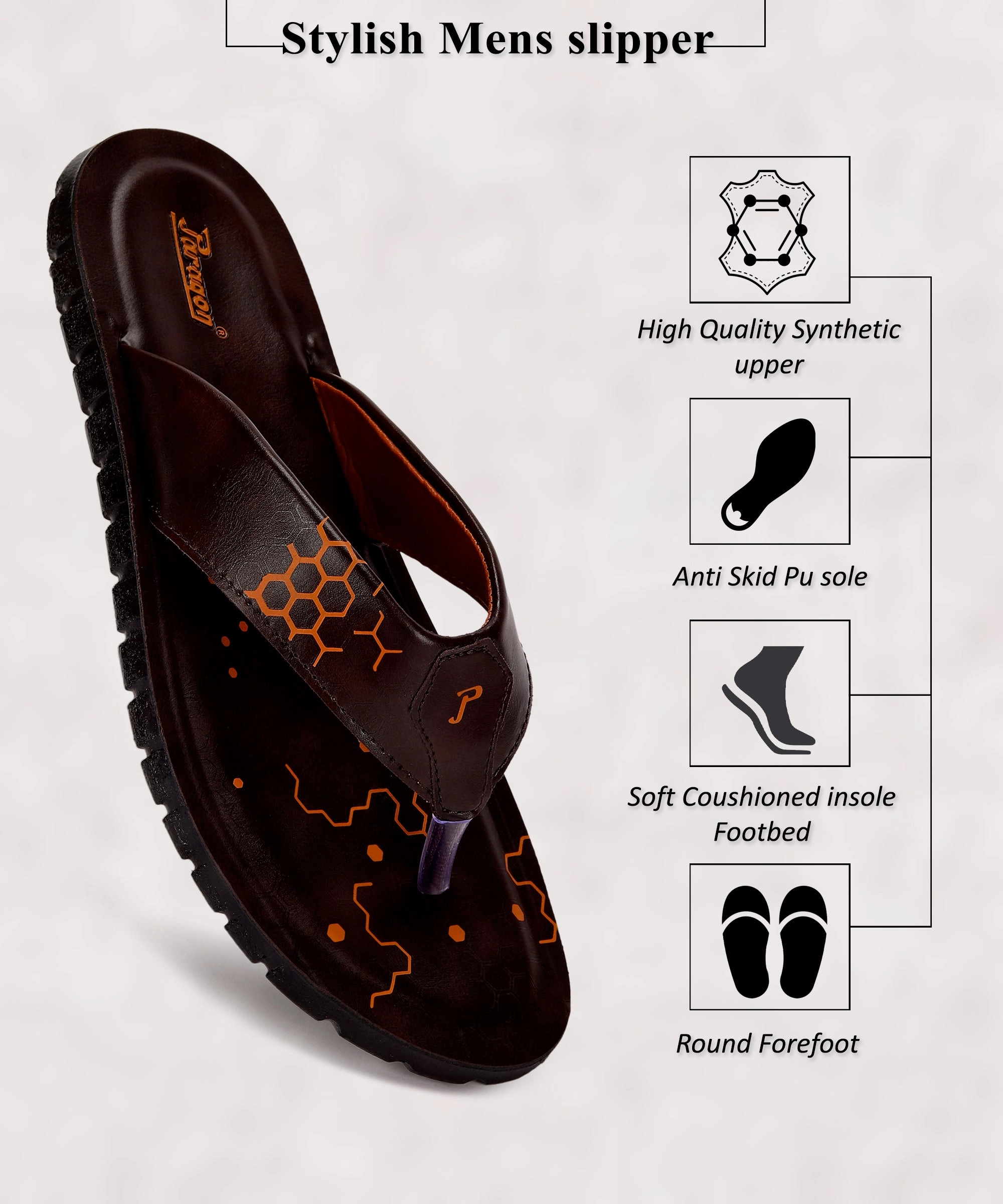Versatile Pulse Updated Rhythm Paragon Puk2225G Men Stylish Sandals | Comfortable Sandals For Daily Outdoor Use | Casual Formal Sandals With Cushioned Soles
