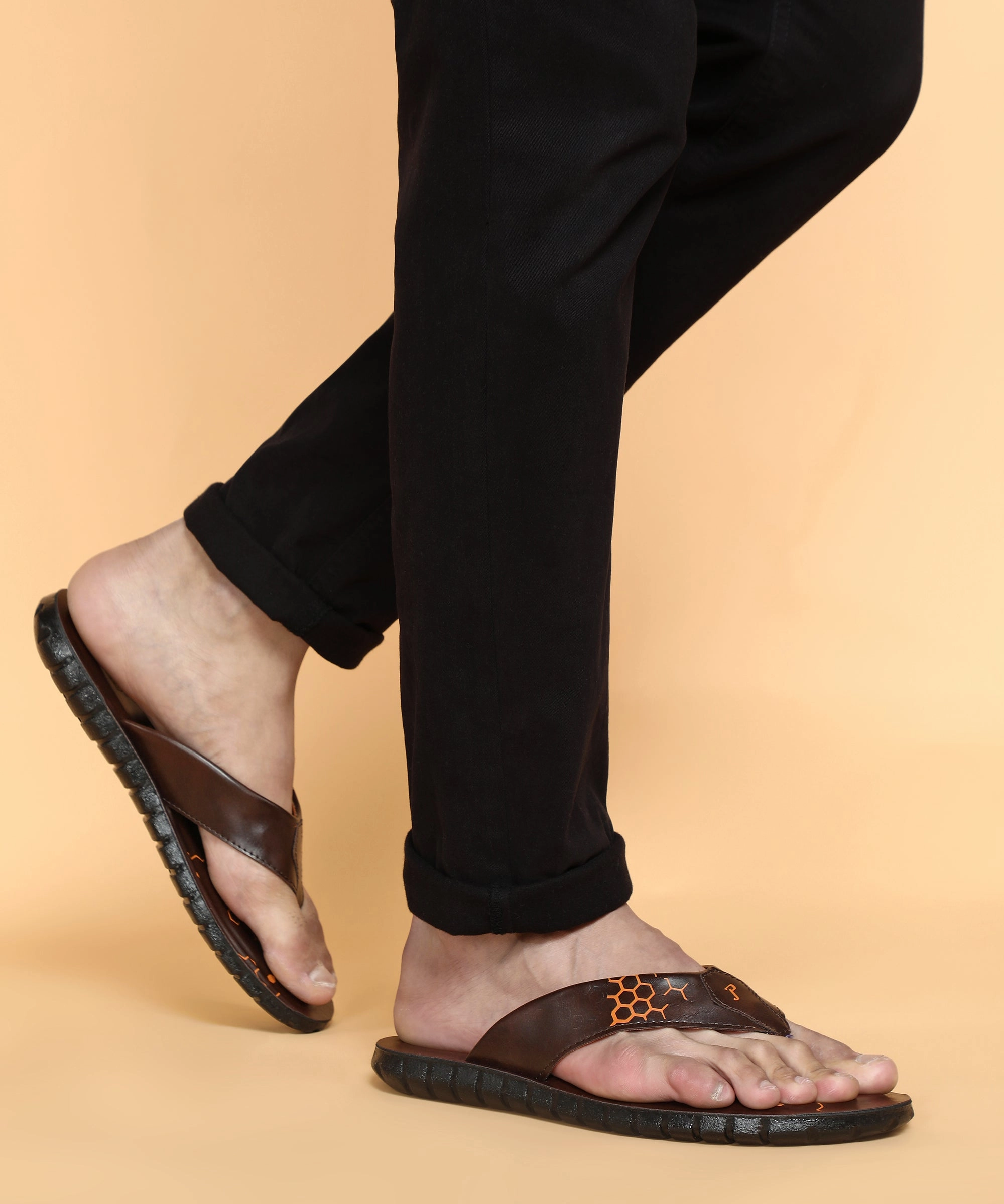 Vibe-Proof Forward-Looking Fit Paragon Puk2225G Men Stylish Sandals | Comfortable Sandals For Daily Outdoor Use | Casual Formal Sandals With Cushioned Soles