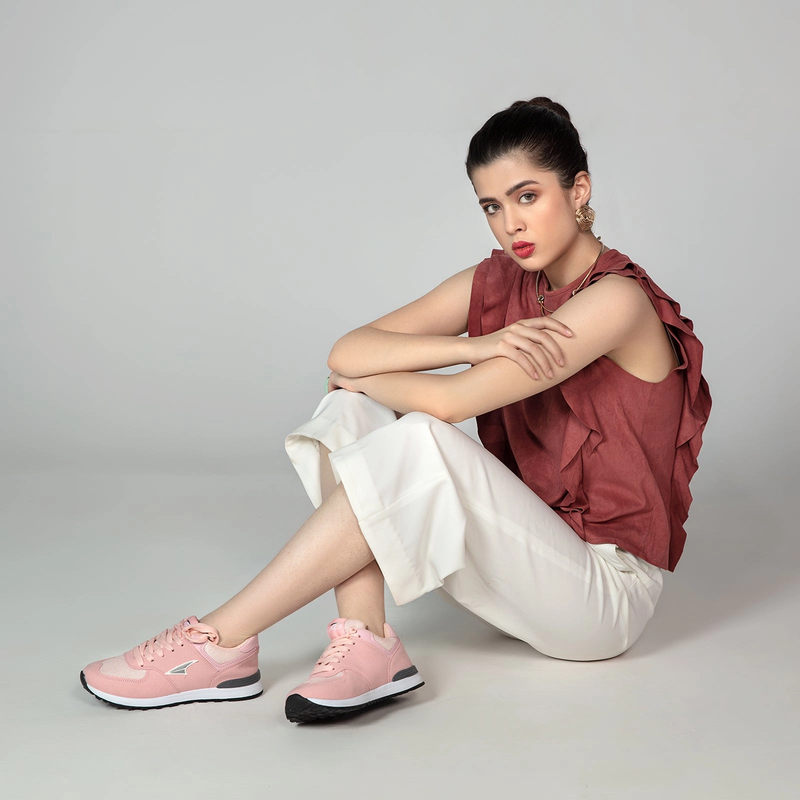 Women'S Easy Fit Sneakers Versatile Rhythm Quiet Fit