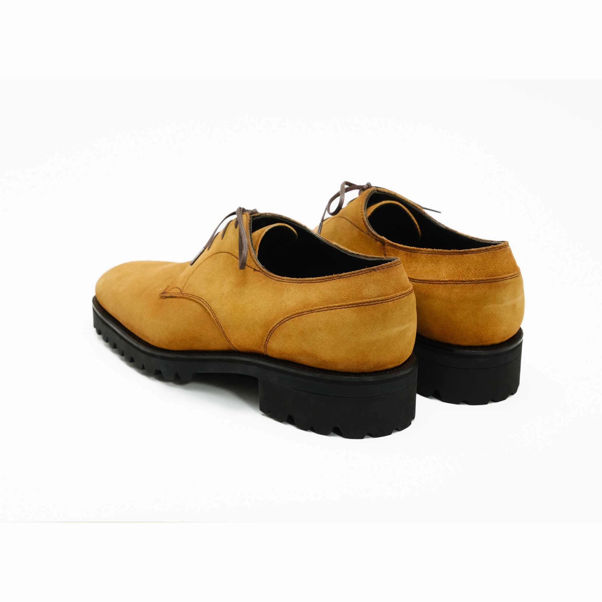 Derby Simple Shoe - Amber Patina On Suede City State