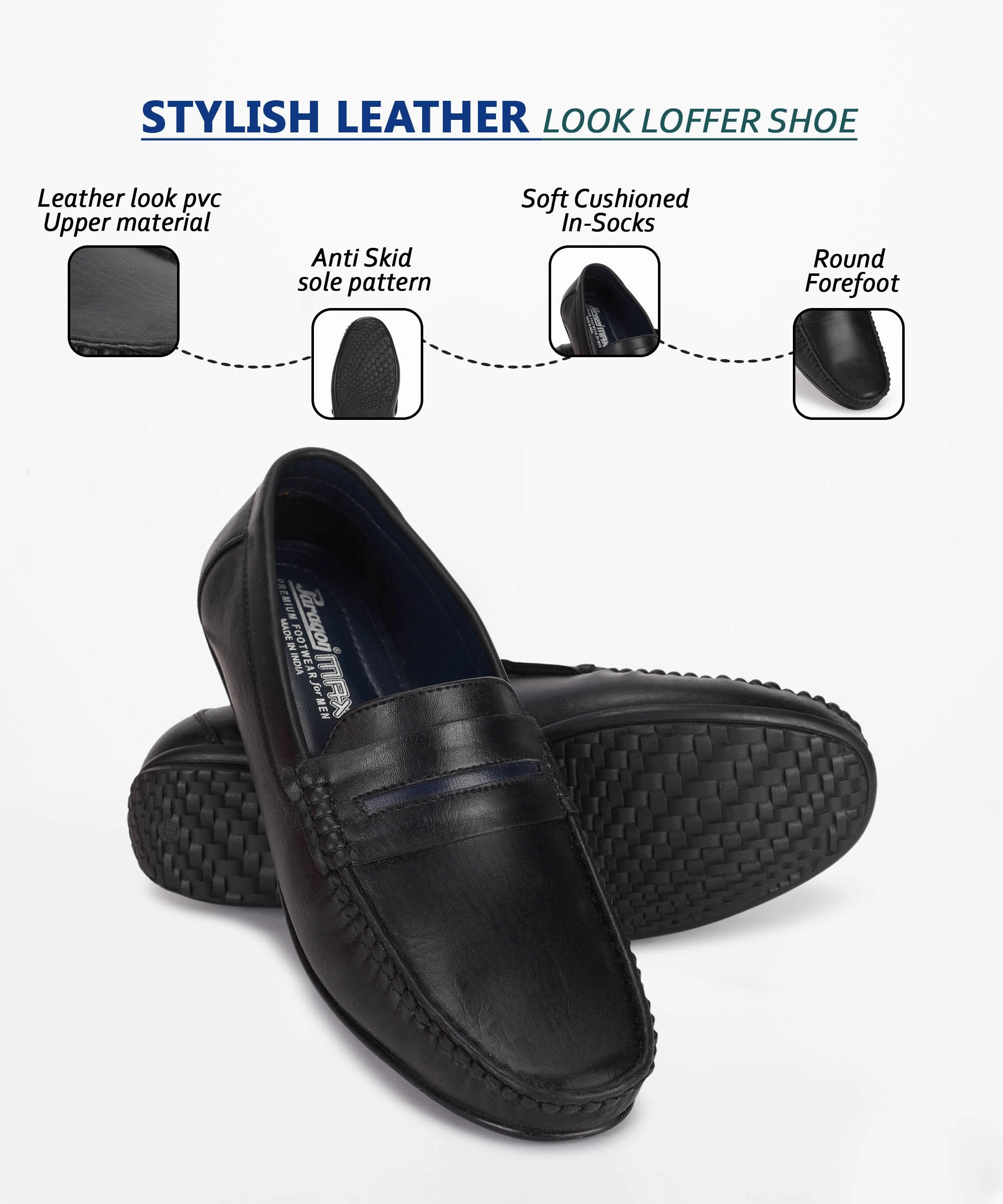 Minimal Details Core-Driven Paragon K11238G Men Formal Shoes | Corporate Office Shoes | Smart & Sleek Design | Comfortable Sole With Cushioning | Daily & Occasion Wear