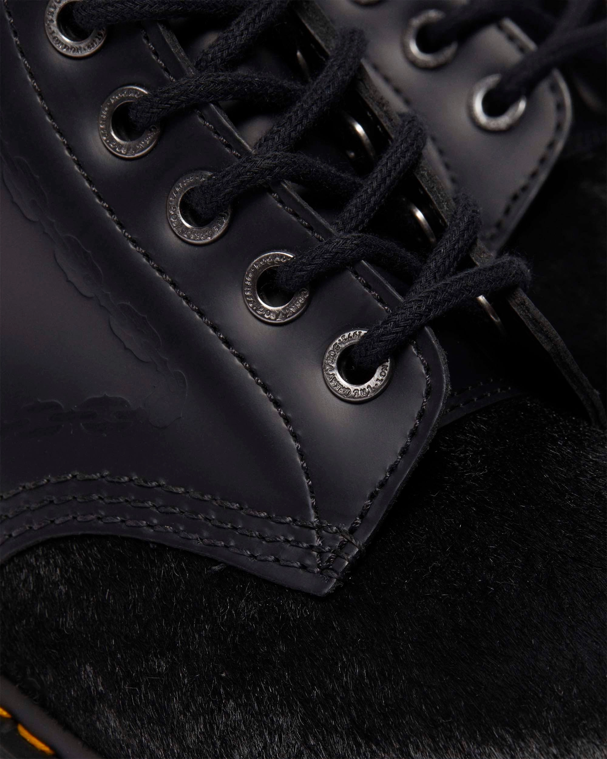 The Great Frog 1460 Bex Smooth Hair On Leather Platform Ankle Boots Modern Utility