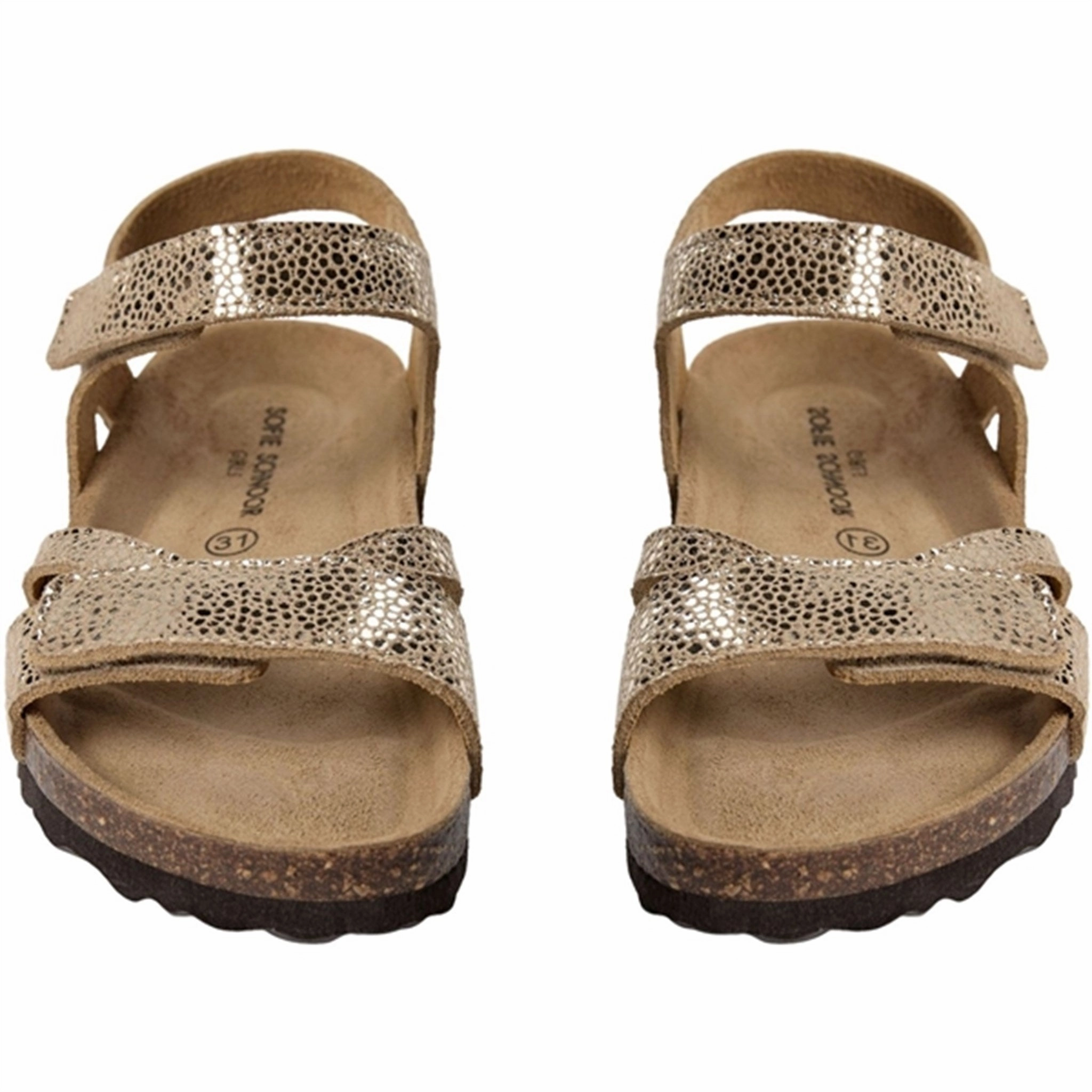 Sofie Schnoor Beige With Gold Sandals Quiet Attitude