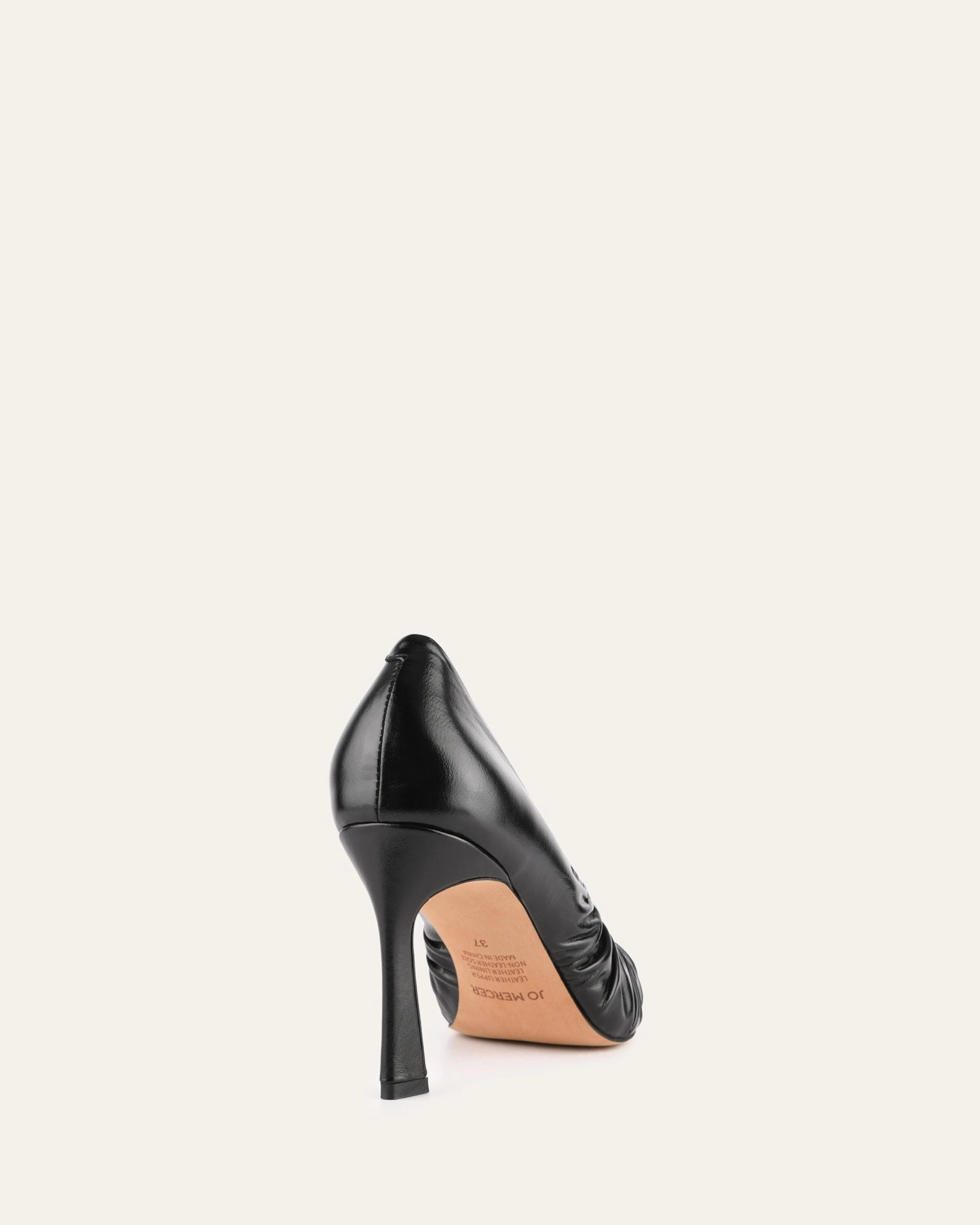 Sinclair High Heels Black Leather Understated Cool