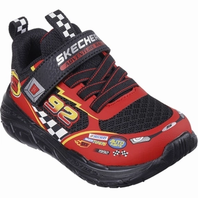Bold Looks Skechers Boys Skech Tracks Sneakers Black Red