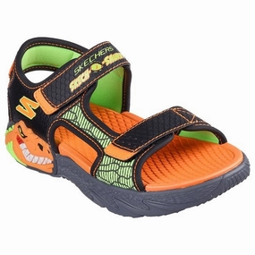 Timeless Motionwear Motion-Wear Daily Skechers Creature Splash River Sandal Black Orange