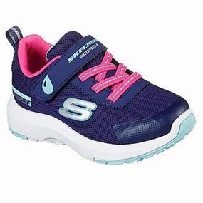 Skechers Dynamic Tread Misty Magic Sneakers Waterproof Navy Pink Clean Profile